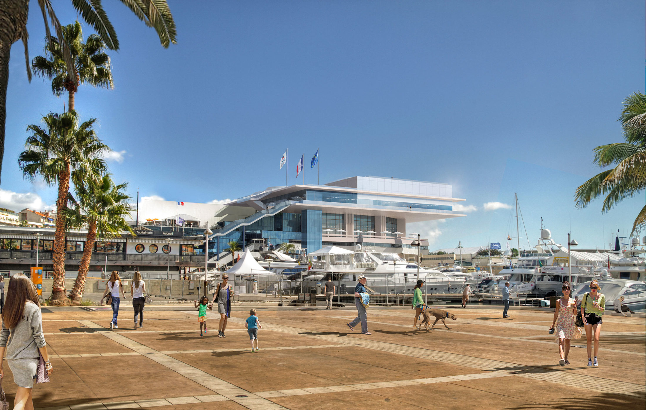 Cannes : Un studio télé inauguré au palais Pour redémarrer ses congrès,  la cité des festivals mise (aussi) sur le distanciel